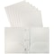 Better Office Products 2 Pocket Heavyweight Plastic Folder Portfolio With Prongs, Letter Size, White, 24PK 86619 - alternate 1